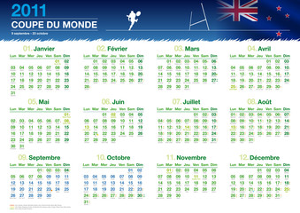 calendrier 2011 avec lune