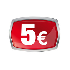 5 Euro Schild