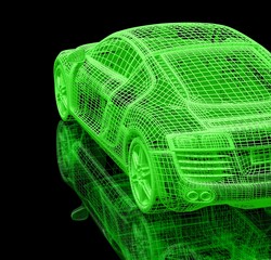 green car