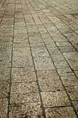 cracked vintage stone wall