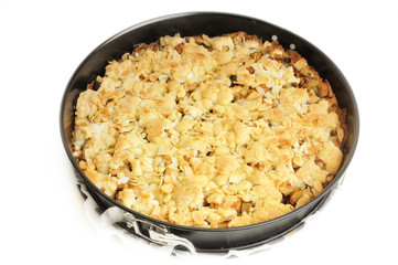 Apfelkuchen gebacken in Form