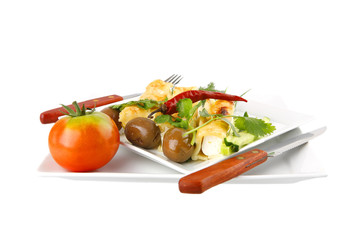cheese cannelloni on white dish