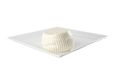 o-shaped cheese on plate