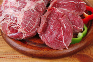 meat prepared for cooking