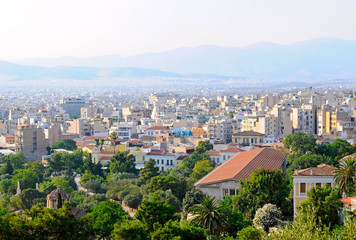 Fototapeta na wymiar the view of Athens, Greece