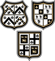 classic heraldic royal emblem badge