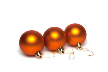 Christmas decoration on white background