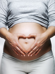 pregnant woman's belly