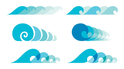Sea waves set