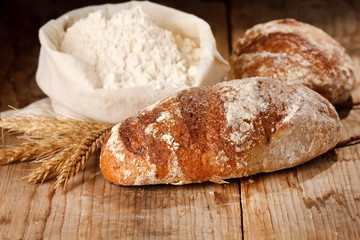 fresh bread on the table