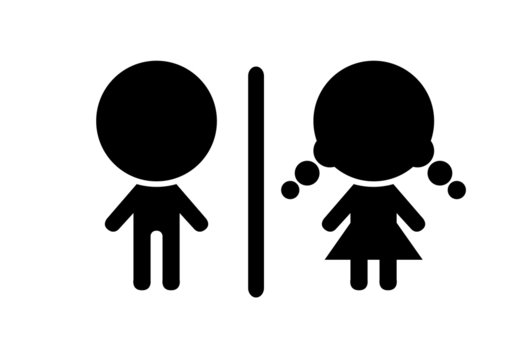 Toilet symbol, vector illustration