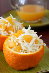 Cabbage and orange salad