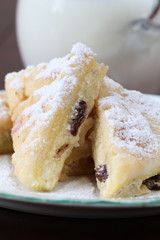 Traditional Czech cheese crumble cake