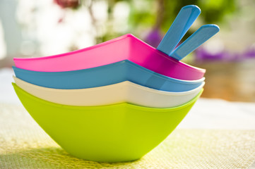 Colorful Plasik bowl
