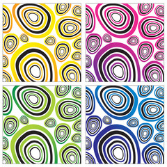Vector modern abstract background set