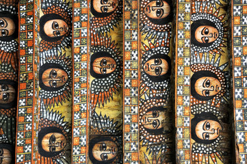 Fototapeta premium The Monastery of Debre Berhan Selassie, Gondar, Ethiopia