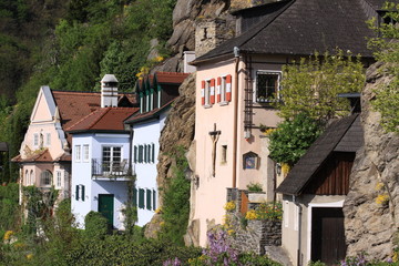 Fototapeta na wymiar Häuserkulisse in der Wachau