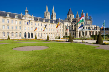 Fototapeta premium church of Saint Étienne, L´Abbaye Aux Hommes, Normandy, France