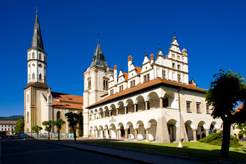 Fototapeta na wymiar Plac Mistrza Pawła, Lewoczy, Słowacja