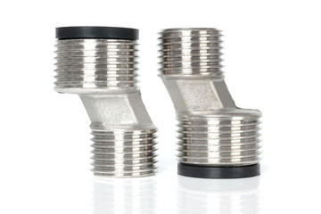 Metal pipe with a threaded