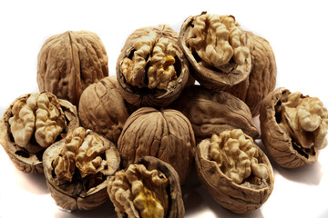 Fototapeta na wymiar bunch of walnuts
