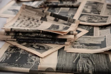 Crédence de cuisine en verre imprimé Journaux Vieux journaux