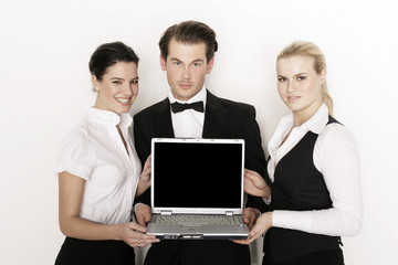 Obraz premium Business Team mit Netbook