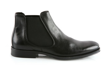 Black male leather shoe