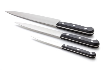 Three kitchen knives