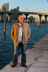 Handsome hispanic man in an urban lifestyle pose