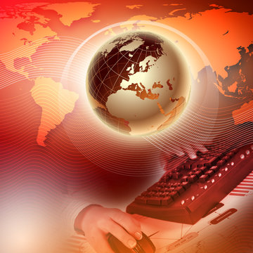 Abstract background on global business