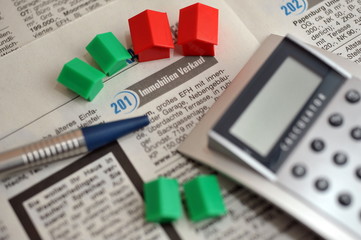 Immobilienangebote in Zeitungsannoncen