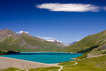 Turquoise alpine lake