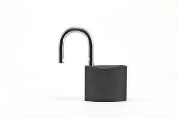 Open padlock