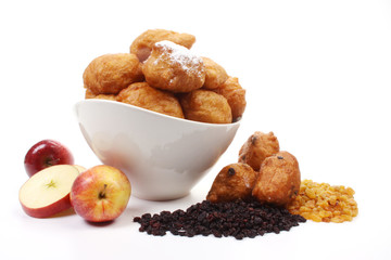 Dutch donuts, called oliebollen