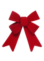 red Christmas bow cutout