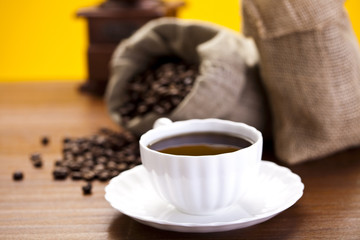 Cup of hot coffee