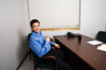 Young Man at Job Interview