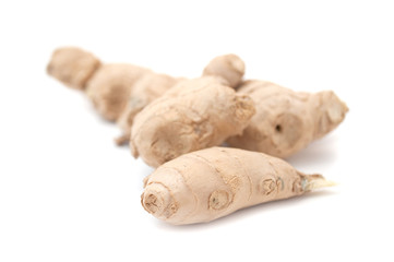 Ginger Root on White Background