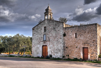 Fototapeta na wymiar Madonna del Serto Church. Bitritto. Apulia.