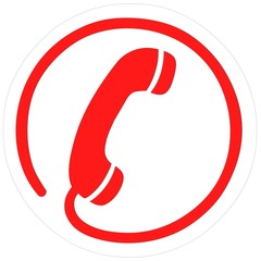 telefon symbol rot