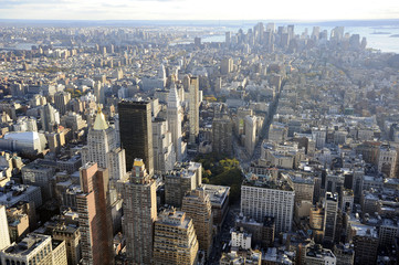 Fototapeta premium new-york vue du ciel