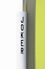 Joker card from the pack of cards