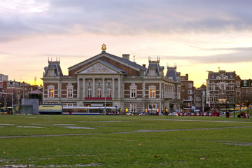 Naklejka premium Concertgebouw in Amsterdam the Netherlands