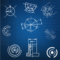 abstract techno background. vector. EPS10