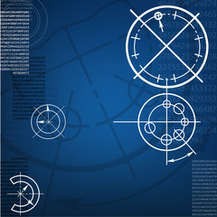 abstract techno background. vector. EPS10