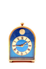 vintage clock, antique, front perspective
