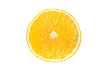 Slice of orange. isolated on white