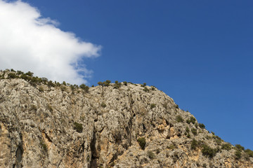 Sky, clouds and mountain
