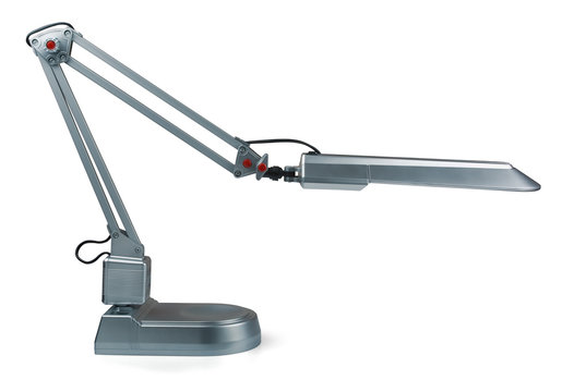 Silver modern desk lamp